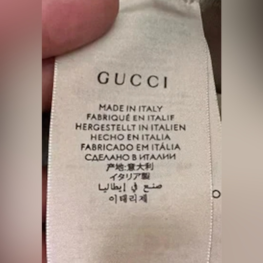 Gucci GG Monogram Bucket Hat Wide Large Brim Beige Tan Canvas Jacquard - Picture 12 of 15